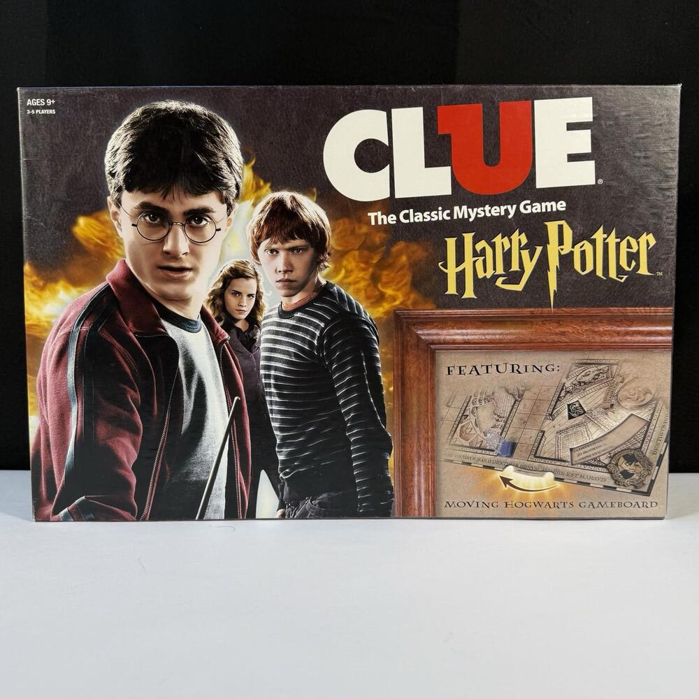 Hasbro Clue Harry Potter Board Game 2016 - 99% Complete Missing Only 3 Pt Tokens